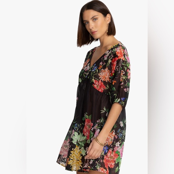 NWT Johnny Was Metalli Notte Printed A-Line Dress XL - Picture 3 of 5